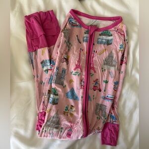 Little Sleepies pink Weekend in Paris zippy